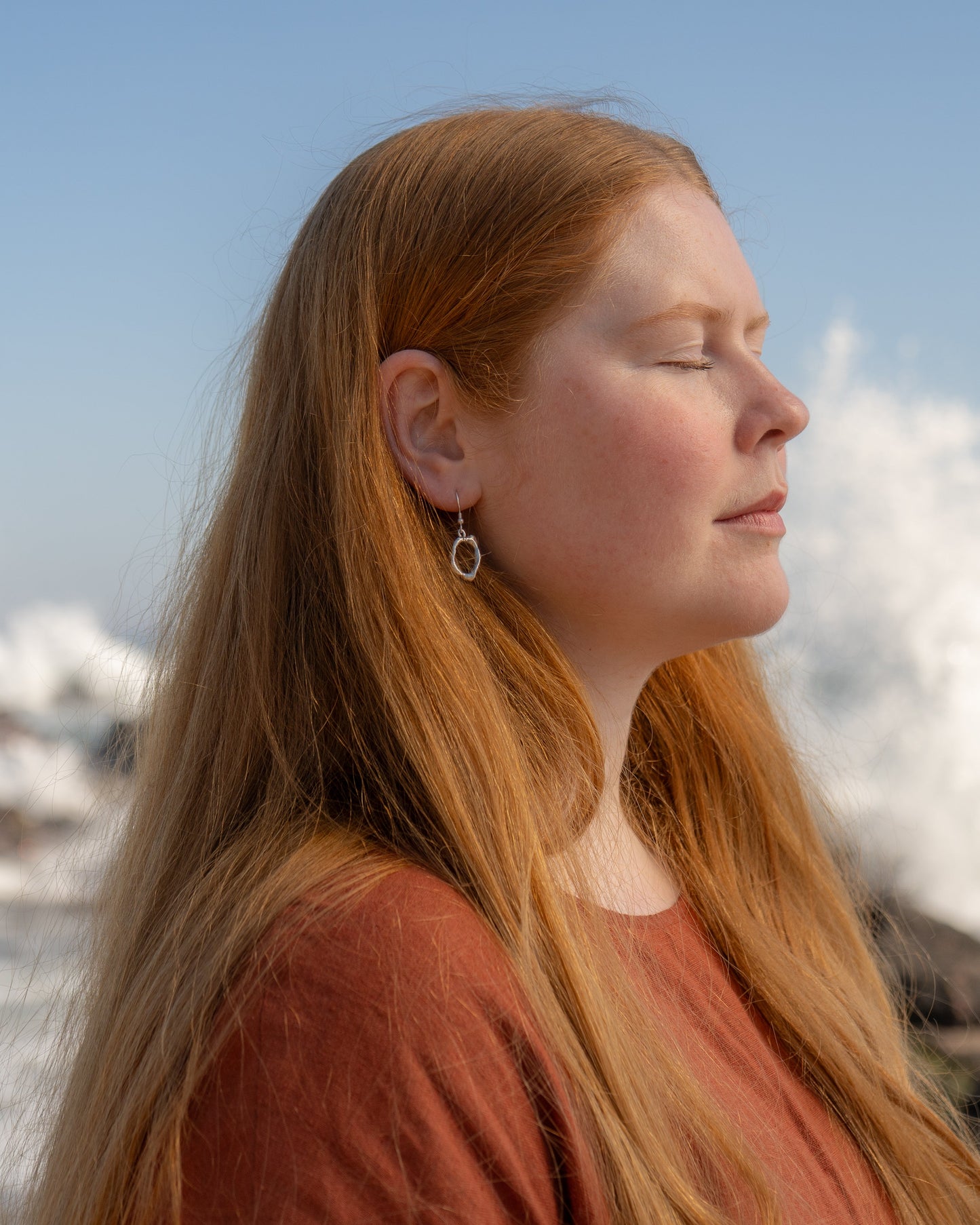 Molten Scrap Drop Earrings