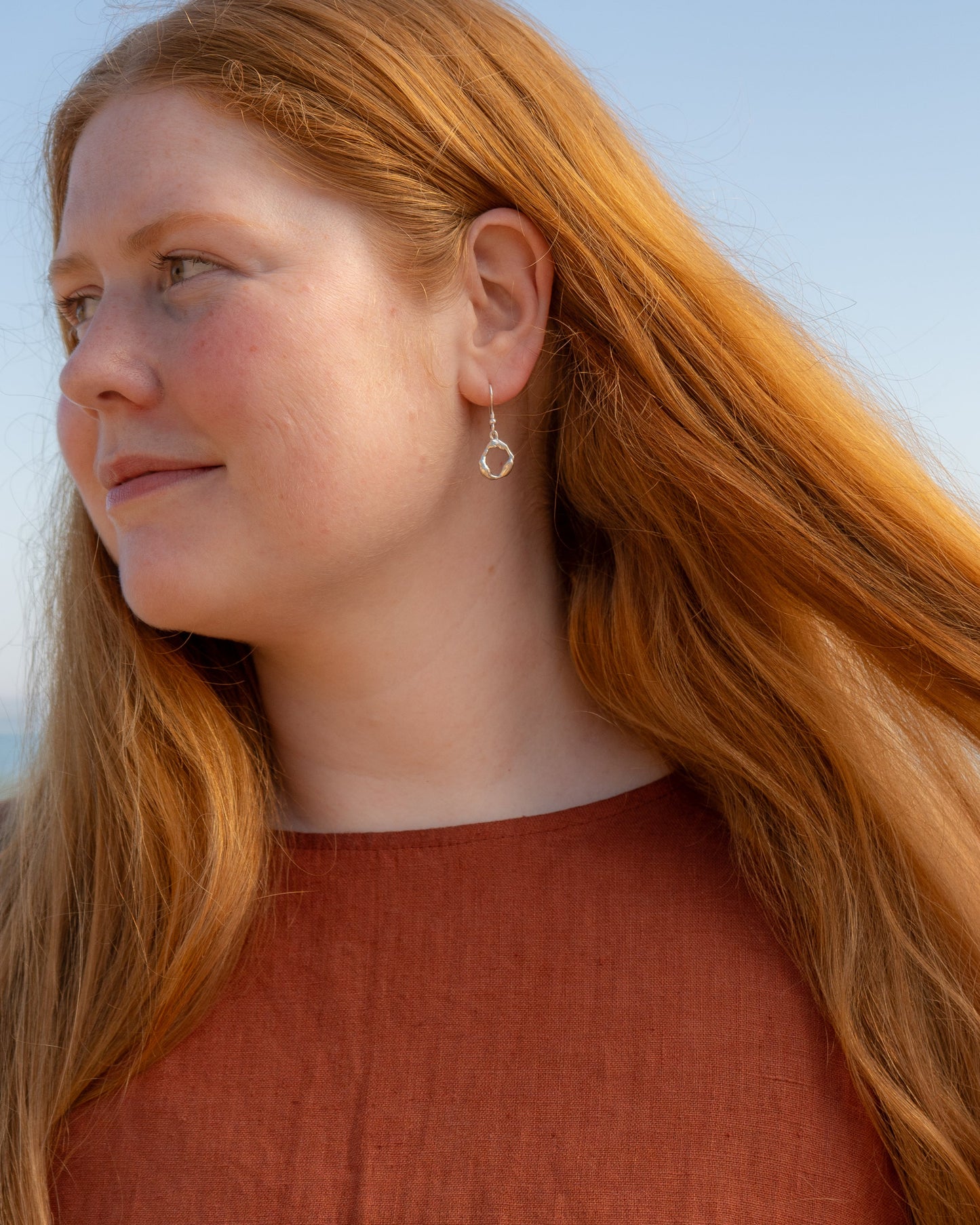 Molten Scrap Drop Earrings