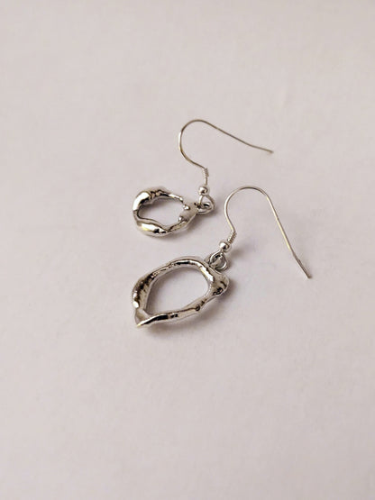 Molten Scrap Drop Earrings