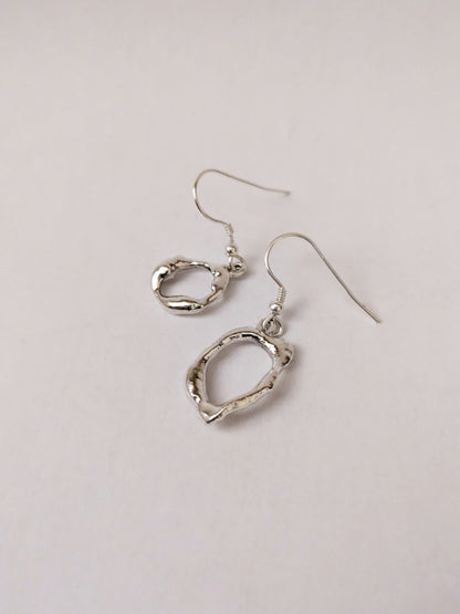 Molten Scrap Drop Earrings