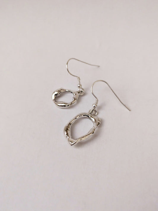 Molten Scrap Drop Earrings